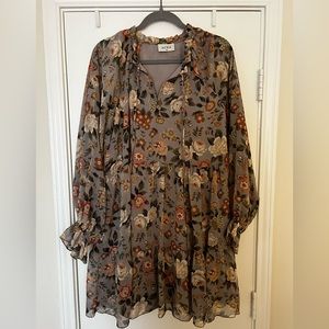 Floral vici mini dress